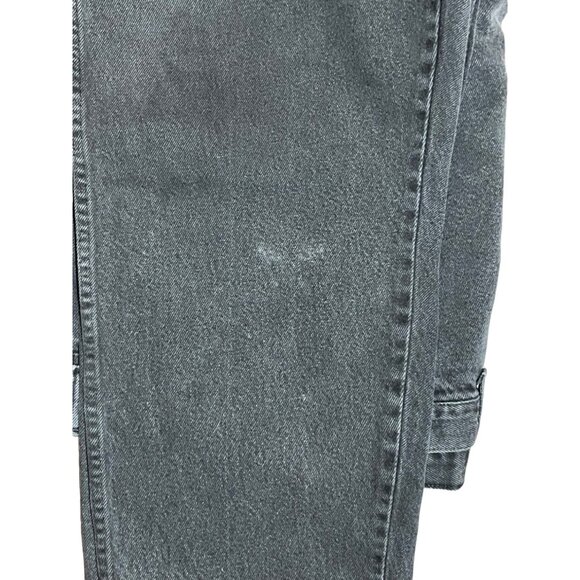 Authentic Vintage Mens Wrangler Jeans Light Wash Black 42x31 Zip Fly - Picture 15 of 16